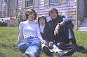 Nancy, Eric, & Dad.  Front yard Weston, CT.  Photographer:  Robyn!