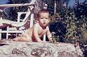 Crawling around the rear patio.